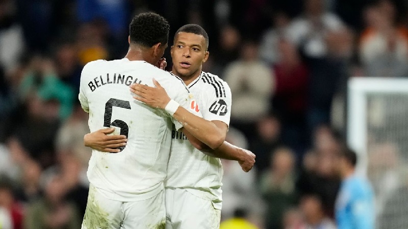 Kylian Mbappe mencetak gol ke-40 bersama Real Madrid musim ini di semua kompetisi saat menang 2-1 atas Real Mallorca.