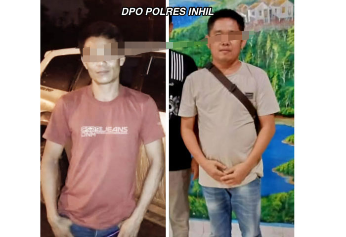 Dua DPO yang masih dalam pengajaran tim pemburu Polres Inhil.