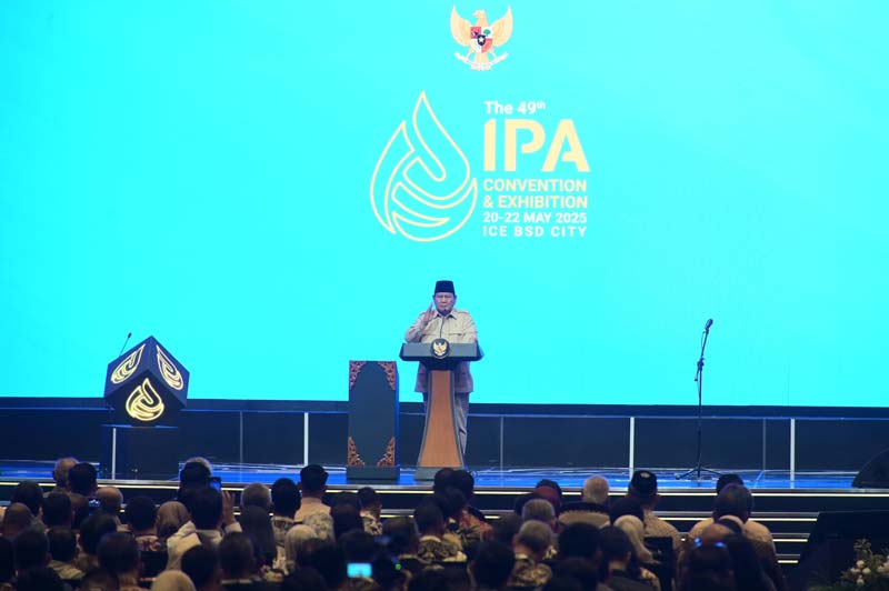 Di ajang &ldquo;The 49th Indonesia Petroleum Association Convention and Exhibition&rdquo; (IPA Convex)  2025 di ICE BSD, Tangerang,  Rabu (21/5/2025).