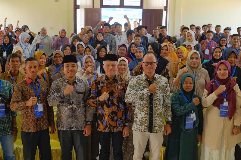 Kegiatan sosialisasi program MBG di Aula Kantor Kecamatan Salo, Bangkinang, Kampar, baru-baru ini.