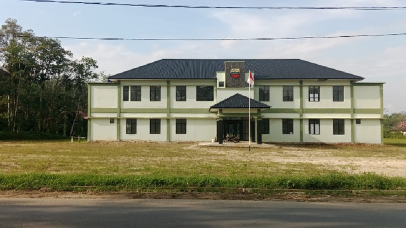 Bangunan utama Makodim Kuansing di Desa Jake Kecamatan Kuantan Tengah.