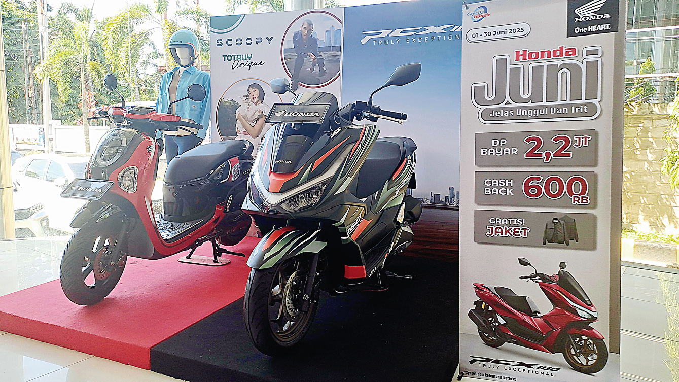 PT Capella Dinamik Nusantara Riau menawarkan promo cashback jutaan rupiah hingga uang muka terjangkau khusus untuk pembelian sepeda motor Honda di dealer resmi CDN selama bulan Juni.