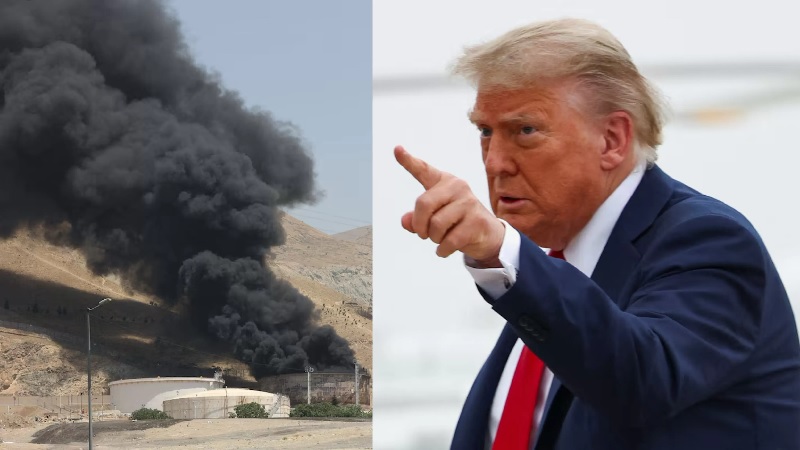 Asap membumbung di Teheran usai serangan yang diklaim dilakukan Israel, di tengah meningkatnya ketegangan Iran-Israel dan seruan bantuan dari Presiden AS Donald Trump.