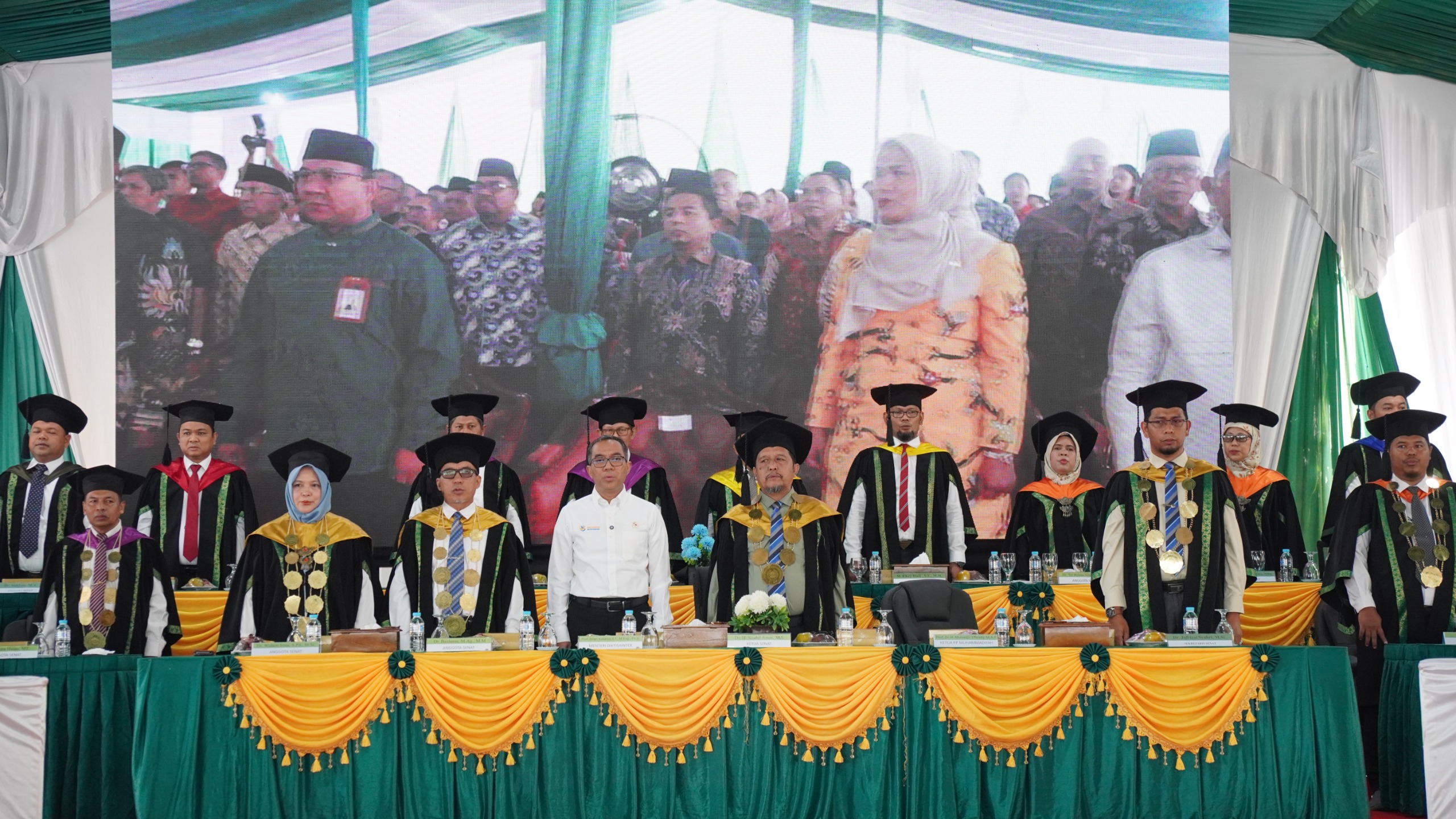 Mendikti Saintek Prof Brian Yuliarto PhD bersama Senat Umri dalam rangka Milad ke-17 Umri, Sabtu (28/6/2025).