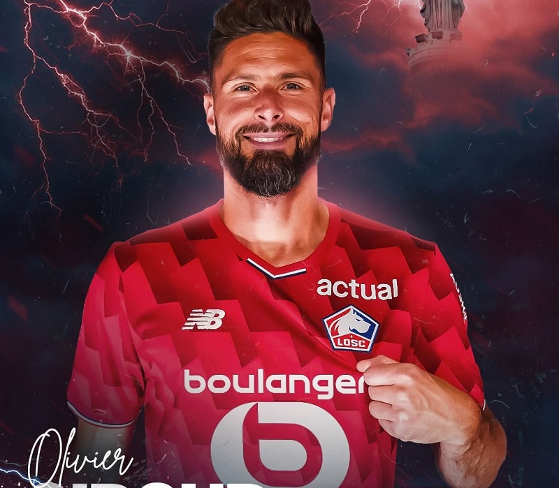 Setelah 13 tahun tinggal Liga Pranicis, Olivier Giroud kembali dengan bergabung bersama Lille.