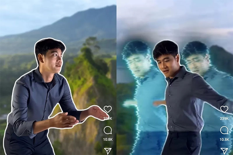 Tangkapan layar Gibran buat video AI tarian Pacu Jalur.