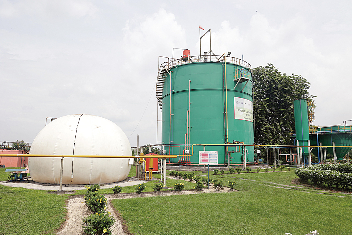PTPN IV Regional III bekerja sama dengan Aiken Jepang membangun pembangkit tenaga biogas melalui pengolahan limbah cair sawit, beberapa waktu lalu.
