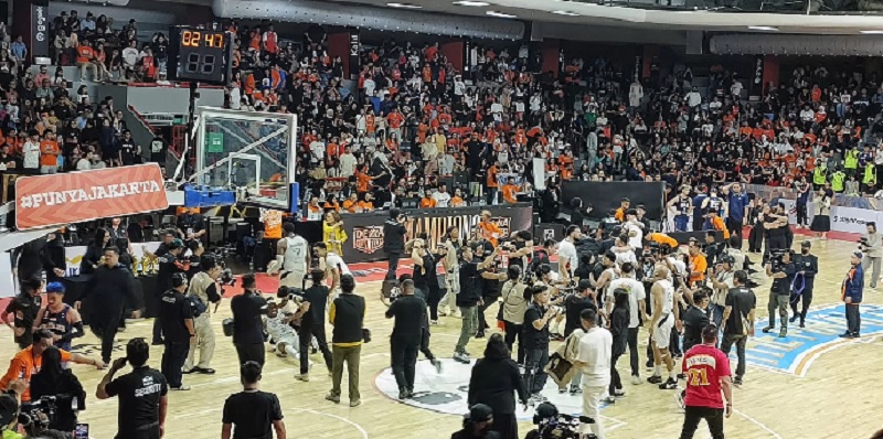 Dewa United Banten sukses menjuarai IBL 2025 usai mengalahkan Pelita Jaya Basketball Jakarta di GMSB Kuningan, Ahad (20/7/2025).