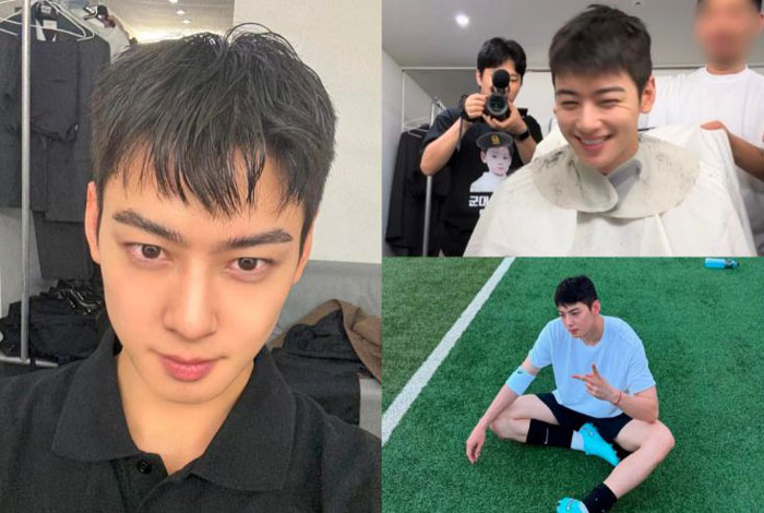 Cha Eun Woo unggah foto-foto terbaru aktivitasnya jelang wajib militer pada 28 Juli mendatang.