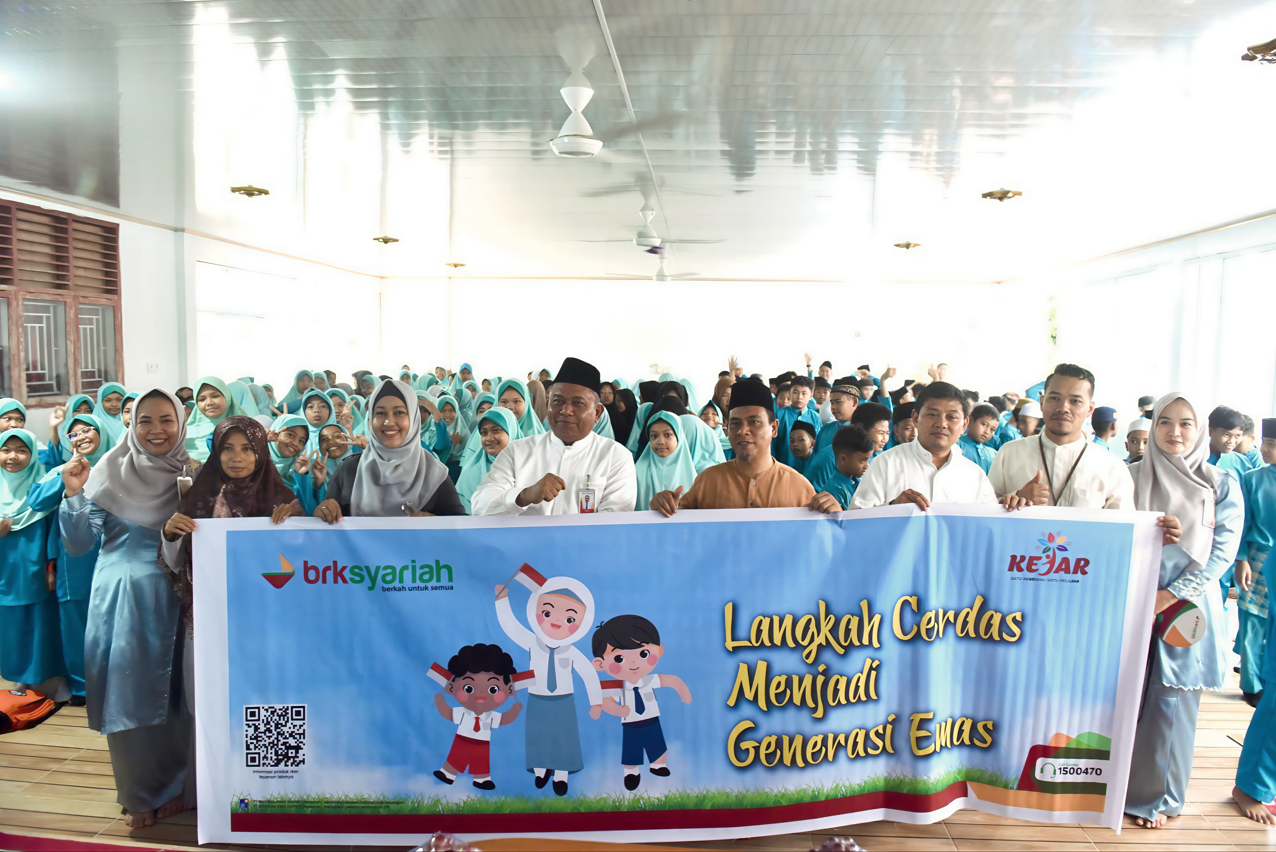 Bank Goes To School, edukasi keuangan &ldquo;Satu Rekening Satu Pelajar&rdquo; (KEJAR) bertempat di SD Islam Terpadu (IT) Ibu Harapan Bengkalis, pada Jumat, (25/07/2025).