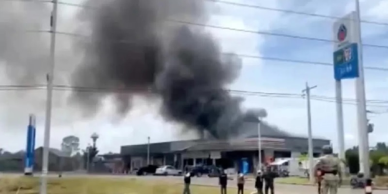 Situasi pertempuran perbatasan Thailand dan Kamboja di distrik Kantharalak, Provinsi Sisaket, Thailand.