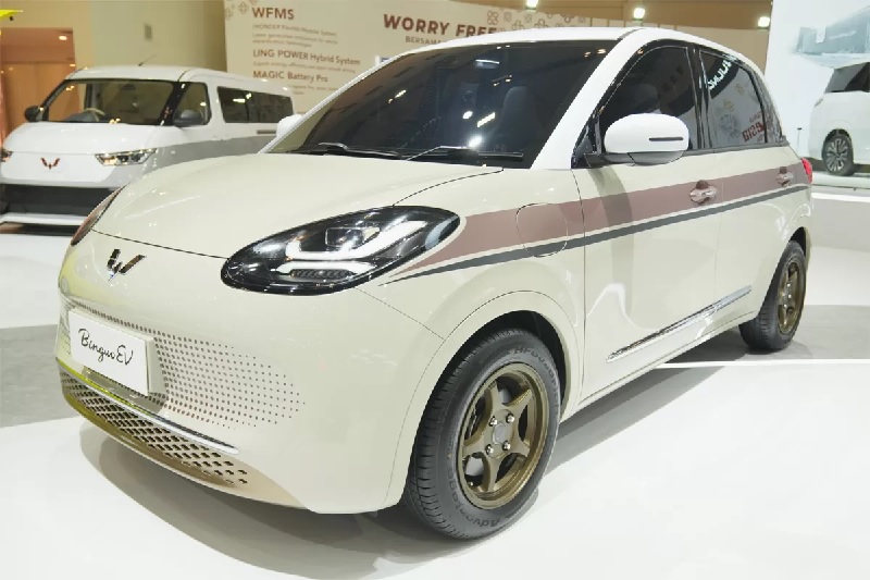 Ilustrasi mobil listrik Wuling BinguoEV.