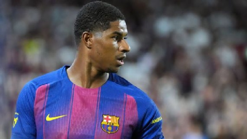 Marcus Rashford mencetak gol pertamanya untuk Barcelona saat menang telak 5-0 atas Daefg FC dalam laga pramusim di Korea Selatan.