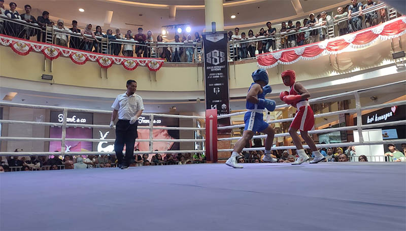 Suasana SKA Sport Show volume 2 yang berlangsung di Mal SKA, Sabtu hingga Ahad (9-10/8/2025) di Atrium Kampar Mal SKA Pekanbaru.
