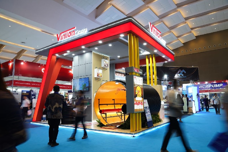 Booth Vinilon Group di pameran Indo Water Expo 2025.