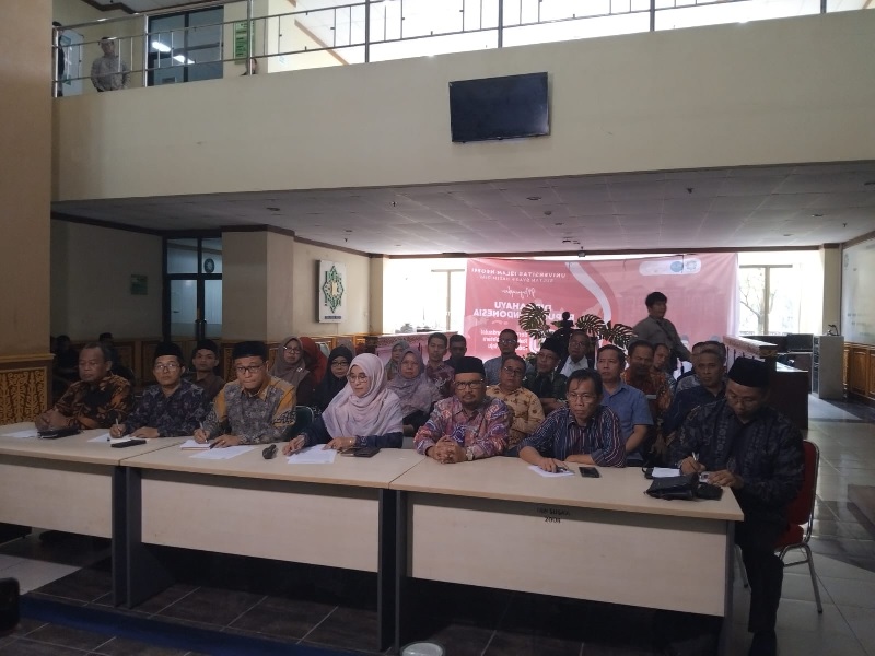 Pihak kampus UIN Riau saat memberikan peryataan resminya terkait kasus penyalagunaan narkoba.