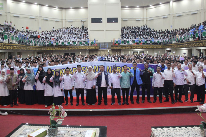 Deklarasi Antinarkoba Senin (25/8/2025) di Gedung PKM UIN Suska Riau.