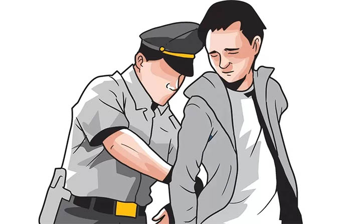 ilustrasi penangkapan pelaku kejahatan