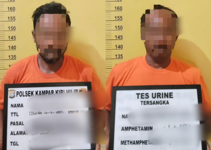 Jajaran Polsek Kampar Kiri Hilir berhasil mengamankan dua orang pelaku yang diduga melakukan penambangan emas tanpa izin (PETI) di Desa Simalinyang, Kecamatan Kampar Kiri Tengah, Ahad (24/8/2025).