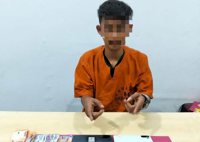 Jajaran Polsek Kampar meringkus BP di Dusun I Kampung Bukit, Desa Bukit Ranah, Kecamatan Kampar, Sabtu (30/8/2025).