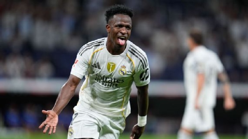 Vin&iacute;cius Junior mencetak gol penentu Real Madrid dalam kemenangan 2-1 atas Real Mallorca dalam lanjutan LaLiga Spanyol.