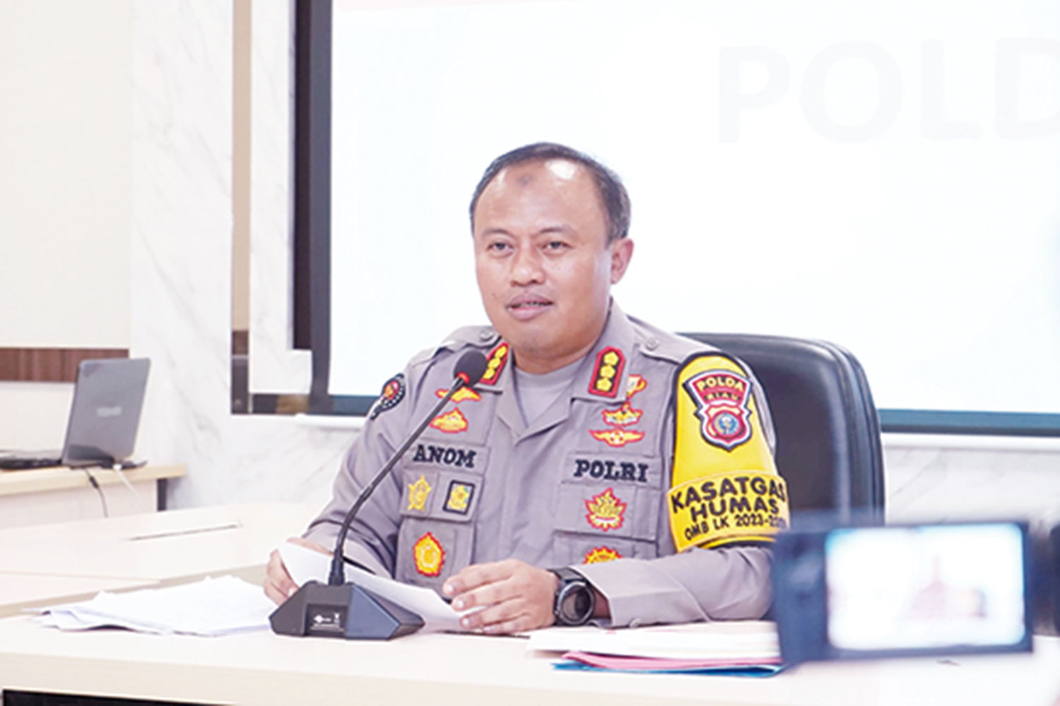 Kombes Pol Anom Karibianto, Kabid Humas Polda Riau.