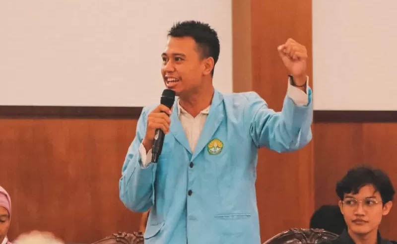 Mahasiswa Fakultas Pertanian Universitas Riau, Khariq Anhar.