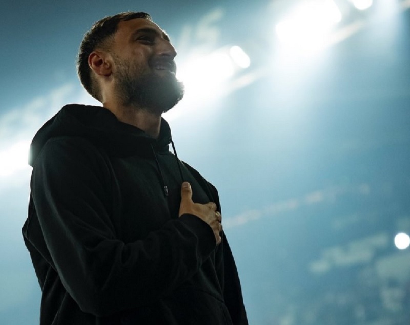 Kiper Italia Gianluigi Donnarumma, bergabung dengan Manchester City dari PSG pada bursa transfer musim panas.