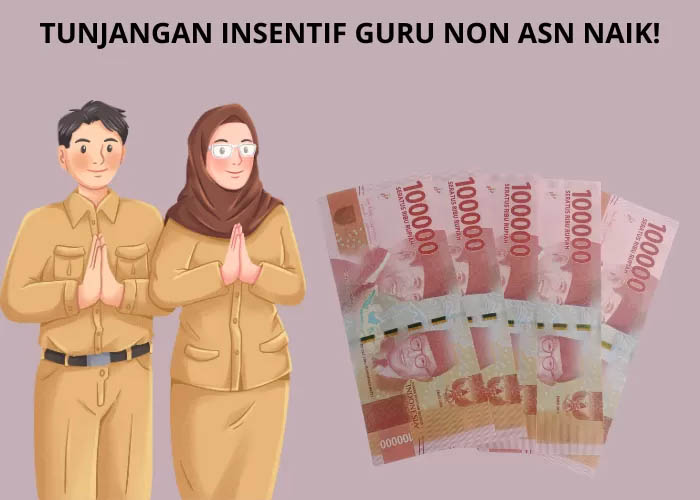 Tunjangan insentif bagi guru non ASN bakal dinaikkan.