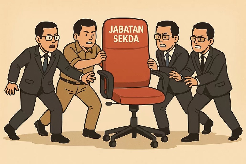 Ilustrasi berebut jabatan Sekda Bondowoso.