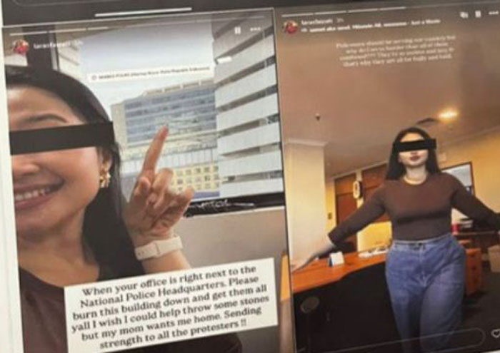 Postingan Laras Faizati Khairunnisa, pegawai ASEAN Inter-Parliamentary Assembly (AIPA) yang disebut provokator aksi demo.
