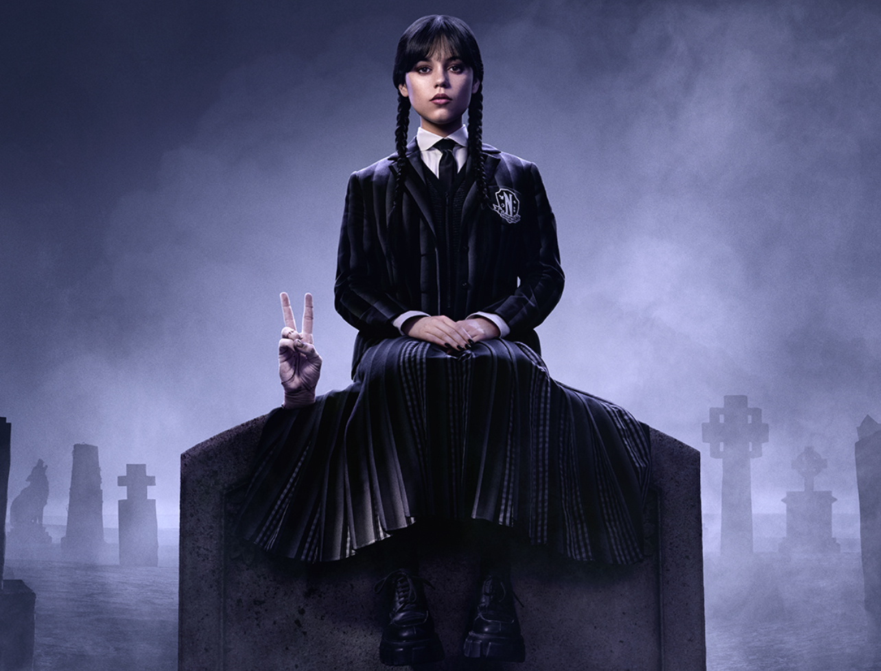 Wednesday Addams dan Thing dalam serial Wednesday Season 2 tayang di Netflix.