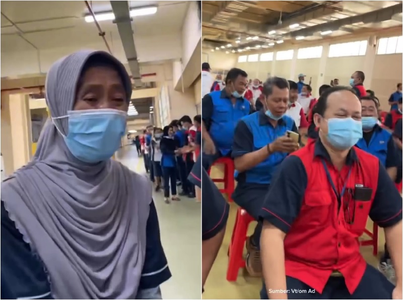 Video karyawan Gudang Garam saling berjabat tangan dan berpamitan, diduga terkena PHK massal viral di media sosial.