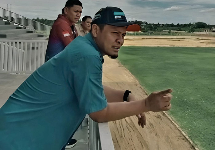 Wako Agung Nugroho saat tinjau sport centre