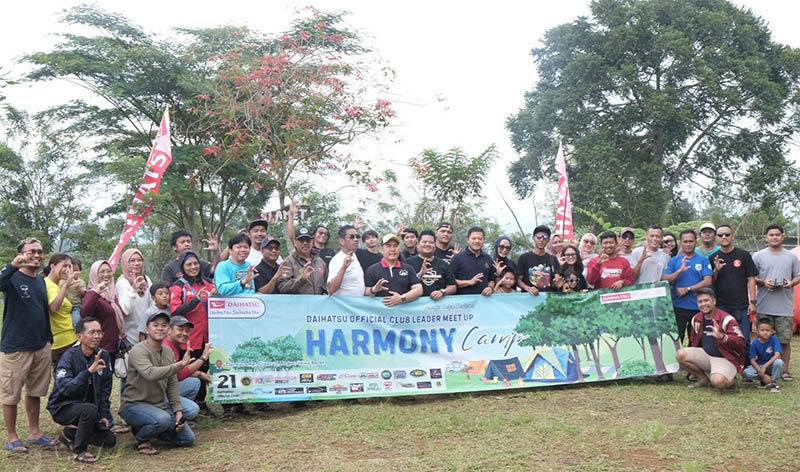 Peserta Harmony Camp 2025 yang tergabung dalam 21 komunitas resmi Daihatsu Official Club.