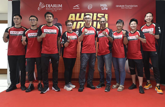 Bakti Olahraga Djarum Foundation dan PB Djarum menggelar Audisi Umum PB Djarum 2025 Berlangsung di GOR Djarum Jati, Kudus, Jawa Tengah, Kamis (11/9/2025).