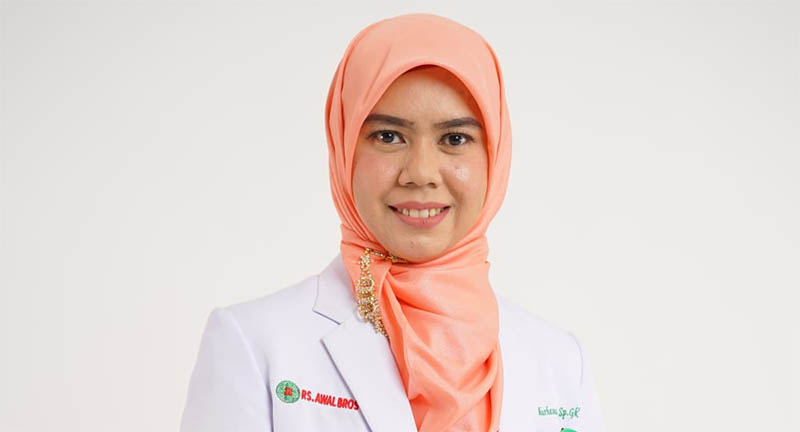 Dokter Spesialis Gizi Klinik dari Rumah Sakit Awal Bros, dr Nurhasanah SpGK