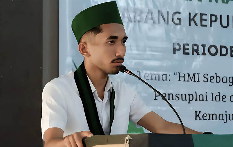 Ketua Himpunan Mahasiswa Islam (HMI) Kepulauan Meranti Mohd Ilham