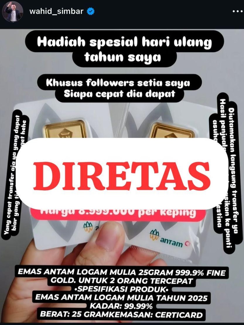 Akun Instagram Gubri Abdul Wahid sempat diretas orang tidka bertanggung jawab.