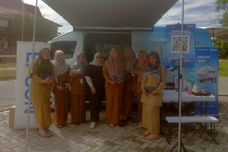 Senior Account Manager PT EPSON Indonesia Yulia Aprida Sari mengatakan Dumai adalah kota kedua lanjutan dari Caravan TKDN 2025 setelah Pekanbaru.