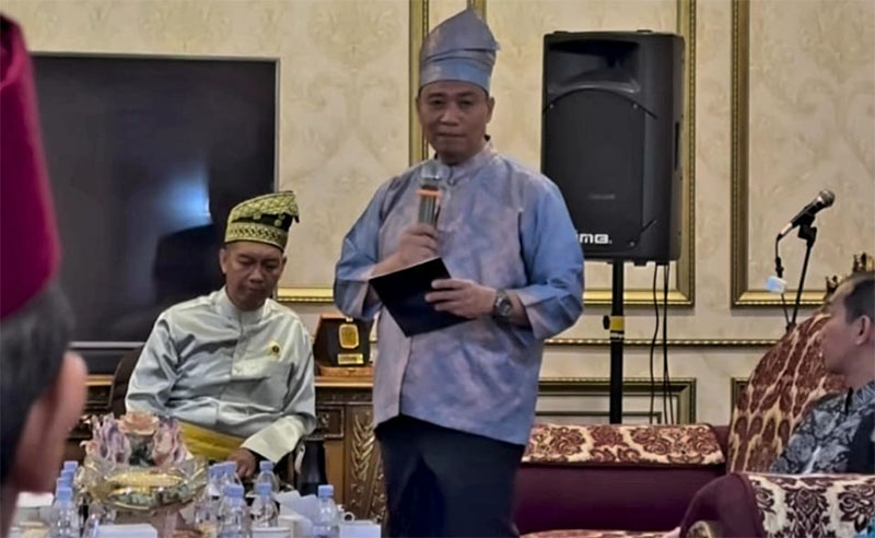 Wakil Wali Kota (Wawako) Pekanbaru, Markarius Anwar, menghadiri audiensi bersama pengurus Lembaga Adat Melayu (LAM) Pekanbaru
