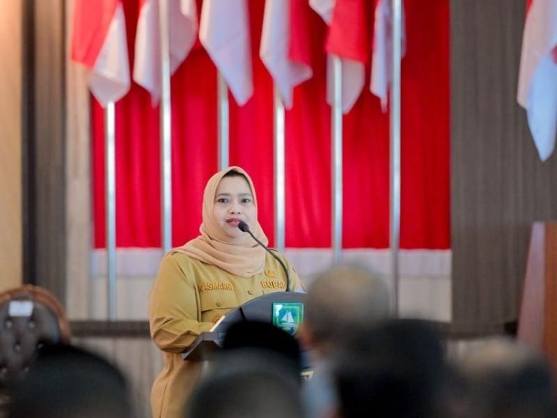 Bupati Bengkalis Kasmarni menegaskan sudah mencusulkan perampingan OPD dan bagian ke DPRD Bengkalis untuk tahun 2026.