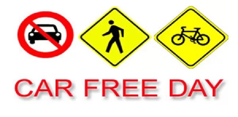 Ilustrasi car free day.