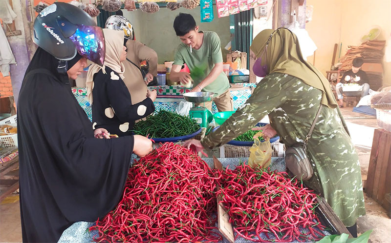 Harga cabai merah keriting asal Bukittinggi bertahan diangka Rp100 ribu per Kg, bahkan sehari sebelumnya sempat mencapai Rp110 ribu di pasar tradisional di Kecamatan Bengkalis.