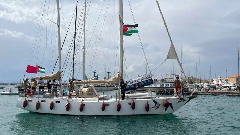 Kapal bantuan kemanusiaan untuk Gaza.