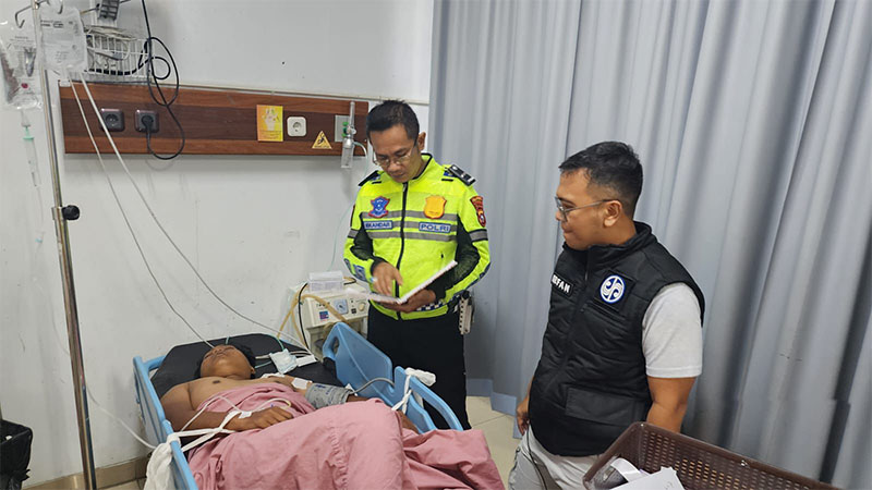 Korban saat mendapat perawatan di RS Prima Pekanbaru, Ahad (29/9/2025) malam.