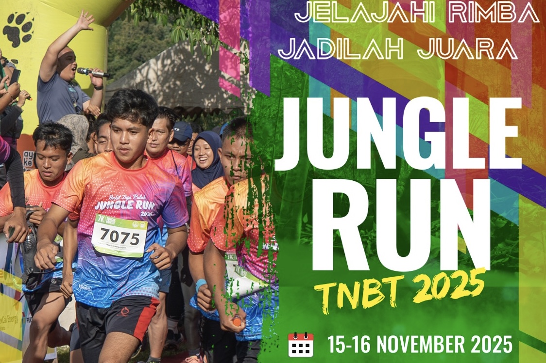 Jungle Run TNBT 2025, lomba lari sembari menikmati dan menjelajahi alam Taman Nasional Bukit Tigapuluh, Inhu, Riau digelar pertengahan November.