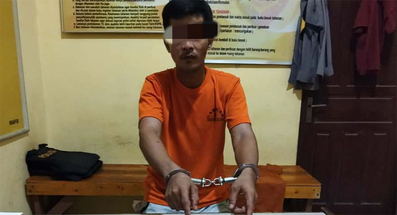 Jajaran Polsek Kampar Kiri Tengah mengamankan pelaku penyalahgunaan narkoba jenis sabu di Desa Penghidupan, Kecamatan Kampar Kiri Tengah, Kabupaten Kampar, Selasa (30/9/2025).