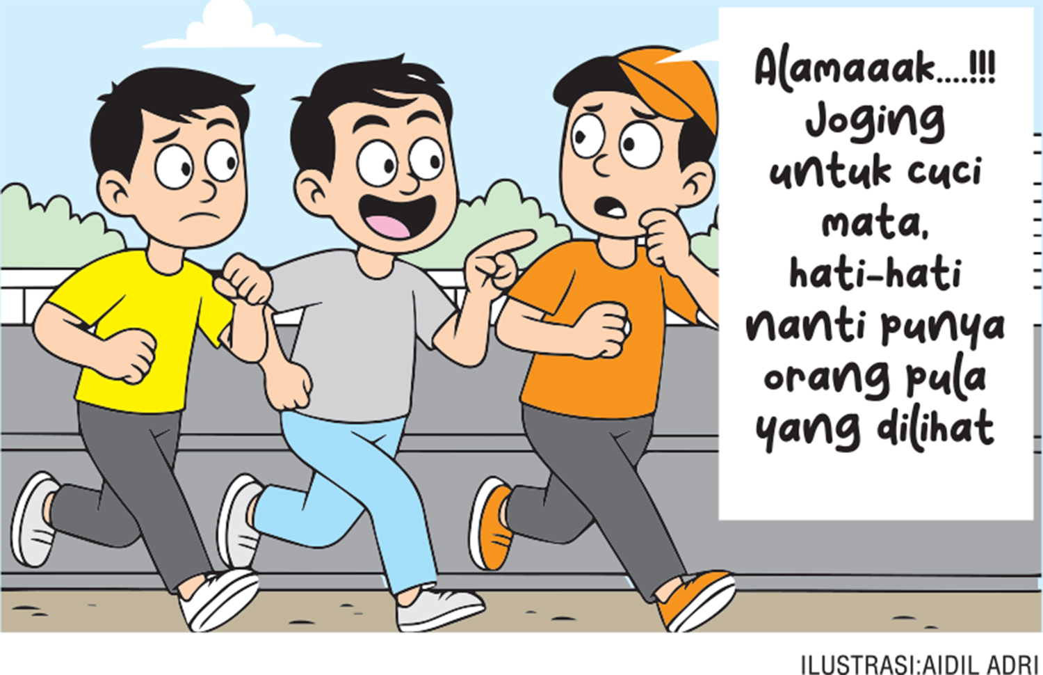 Mengikuti tren saat ini, pemuda tembilahan mengubah gaya hidup mulai menjalani gaya hidup lebih sehat yaitu berolahraga.