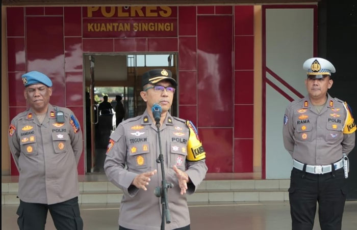 Kabag Ops Polres Kuansing, Kompol Teguh Wiyono SH MH